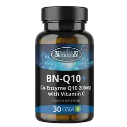 BN-Q10 Co-Enzyme Q10 200mg With Vitamin C 30 Capsules _ BASIC NUTRITION