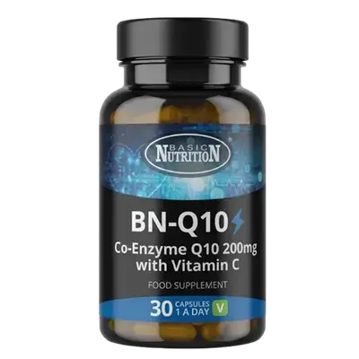 BN-Q10 Co-Enzyme Q10 200mg With Vitamin C 30 Capsules _ BASIC NUTRITION
