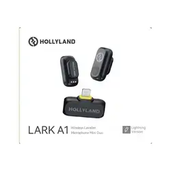 Hollyland Lark A1 Wireless Lavalier Microphone Mini Duo For Lightning Version