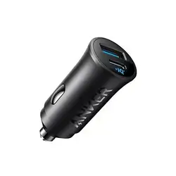 Anker Car Charger 30,2Port Black1