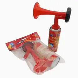 Super Horn Hand Pump Air Horn & Plastic Trumpet - Small Size