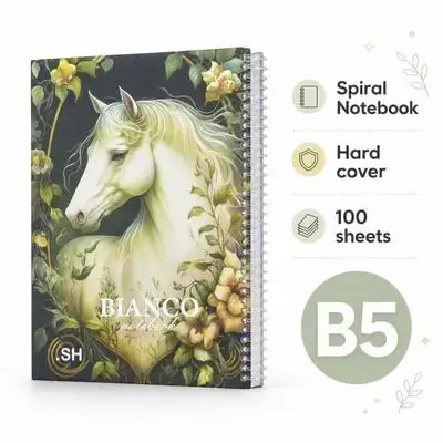 Hardcover Spiral Notebook – B5 | 100 Sheets