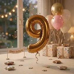 Helium Number Balloon (0–9)