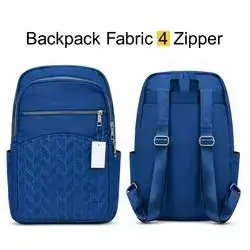 bag pack fabric ,for school ,big size 4 zipper .