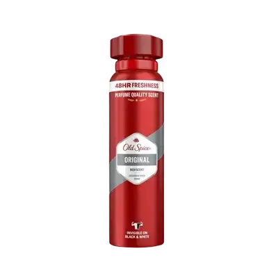 Original Rich Scent Deodorant Body Spray Invisible On White And Black 150ml _ Old Spice