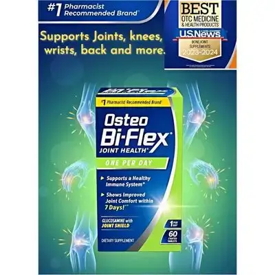 Glucosamine, Joint Shield, Osteo BiFlex, Strengthen Joints, Knees, wrists, back and more, Joint Health, Joint Support, arthritis, rheumatism, osteoporosis, joint pain, 60 Count glucosamine