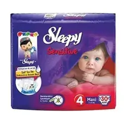 Sleepy Sensitive Diapers No.4 (Maxi) 30pcs