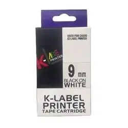 Label Tabe Casio Master Copy-9mm-Black On White