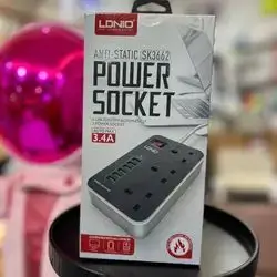 LDNIO 6 USB Ports Multi-functional Universal Power Strip (2500W 10A, Cord Length: 2m)
