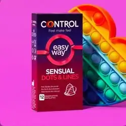 Control sensual dots and lines 12 condom