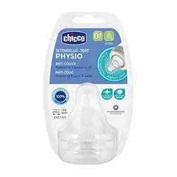 Chicco Physio Anti-Colic Teat Slow Flow 0M+ 2 Pcs
