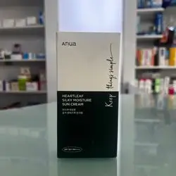Anua heartleaf silky moisture sun cream spf50+ 50ml