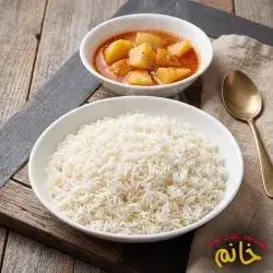 برنج و شلەی سادە