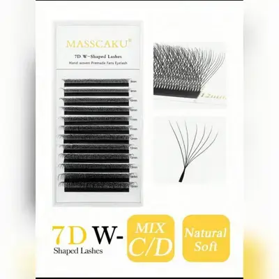 12Rows W-Shaped Eyelashes With Clover Design