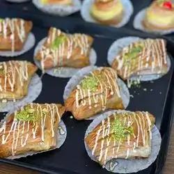 Triangular French Pastry Filled With Walnuts