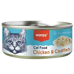 WANPY Cat Food - ChickenN & Codfish 95G