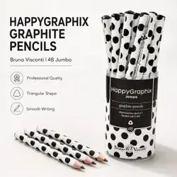 Jumbo 4B Graphite Pencil Set – 30 Pcs