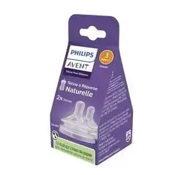 Philips Avent 2 Natural Response Teats 1M+ Medium Flow 3