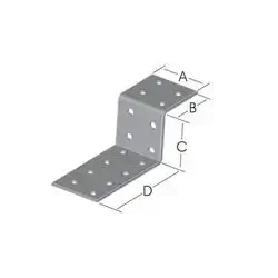 Z Mending Plates 40x40x80x80