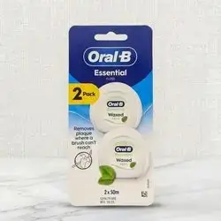 Oral-B Essential Floss Waxed Mint 2 x 50m | 
