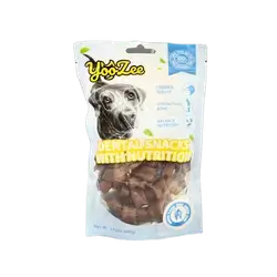 YooZee Dental Snacks With Nutrition Chicken Flavor Small Knotted Bone 100g