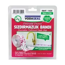 Pink Pattern Dekorative Tub Sealing Tape 38Mmx3.20
