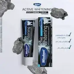 Wisdom Active Whitening TOOTHPASTE -ACTIVATED CHARCOAL -FRESH MINT