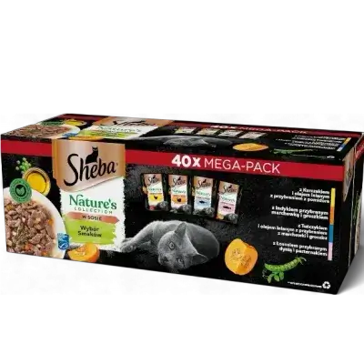 Sheba Nature’s Collection Mega-Pack (Poultry & Fish) 40x85g