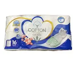 Cotton Toilet Paper Deluxe 16 Roll