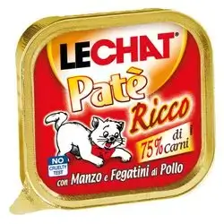 Lechat paté with beef and chicken livers 100g