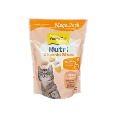 GimCat - Nutri Vitamin Bites with Chicken - Mega Pack 425g