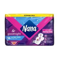 Nana Ultra-Thin Night Wings EXTRA LONG 16 Pads