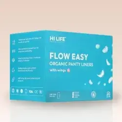 HI LIFE Flow Easy Organic Panty Liners with wings One Size Fits All 20