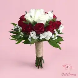 The Bride's Flower-White&Red