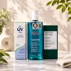 Oily & Combination Skin Balancing Care Set (Cleansing Gel, Oil-Free Moisturiser, and Mineral Calming Tone-Up Suncream) + free mask