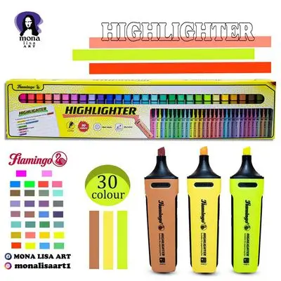 Set Highlighter 30colour-flamingo