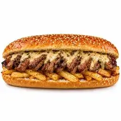 Meat sandwich with Cafe de Paris sauce