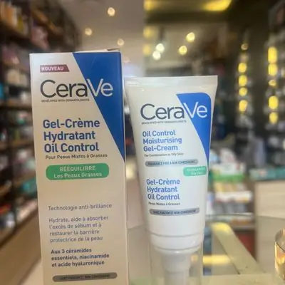 CeraVe Oil Control Moisturizing Gel-Cream, Face Moisturizer for Oily Skin, Niacinamide, Hyaluronic Acid & Oil Absorbing Technology To Rebalance Oily Skin, Non-Comedogenic, Fragrance Free & Oil-Free