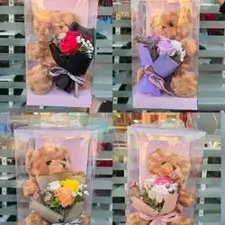 Box flower and bear