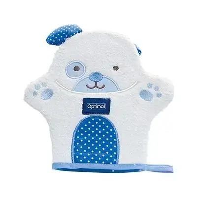Kids Loofah Made From Hemp Fibers - Blue Kids Bath Scrubber