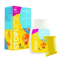 Stop Lice Shampoo Maximum Strength With Comb 200ml _ Turkuaz