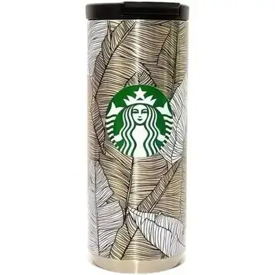 Starbucks Travel Mug – Stainless Steel Leaf Edition 350ml