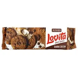 Roshen Lovita Classic Cookie Dark Chocolate 150 Gm