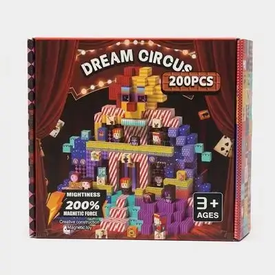 Minecraft Dream Circus Magnetic Building Block Set – 200 Pieces