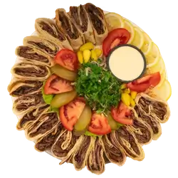Arabic Meat Shawarma Family Meal For 3 Persons