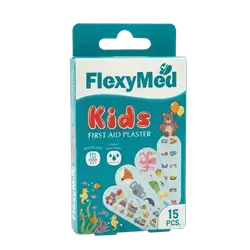 Kids First Aid Plaster 15Pcs _ FlexyMed