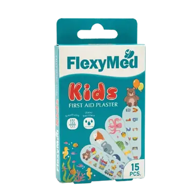 Kids First Aid Plaster 15Pcs _ FlexyMed
