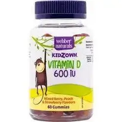 VITAMINE D3 600IU GUMMIES WEBBER NATURALS