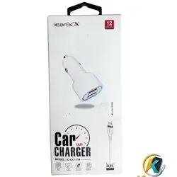Iconix Original Car Charger with iPhone Cable Fast Charge