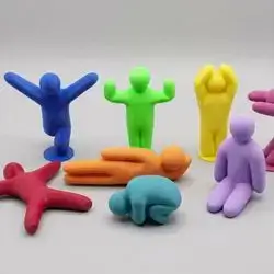 Meccha Chameleon Characters - All Og Poses - Free 3d Print Model Random Color